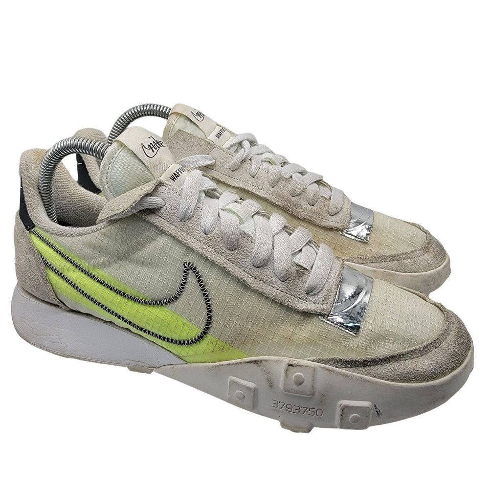 Nike Waffle Racer 2X Summit White Volt Grey Womens 8.5 Shoes - DC4467-100